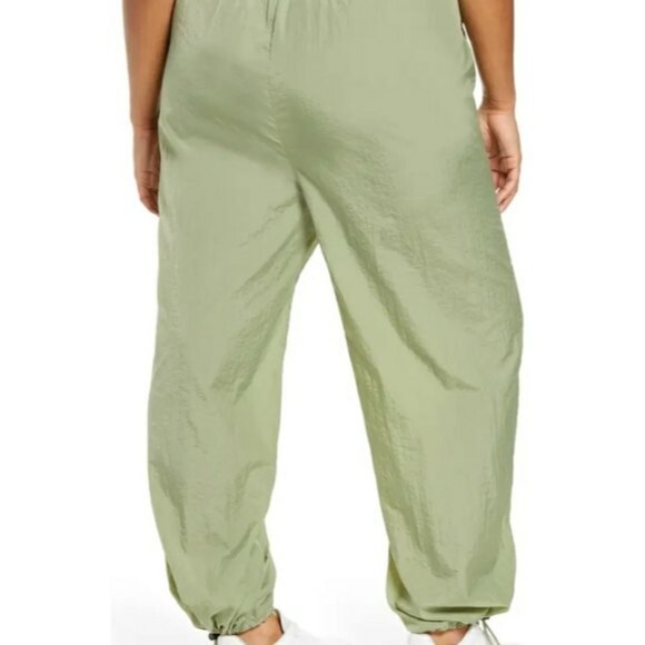 Wayf 98 Clarissa Olive Green Jogger Nylon Swishy Pants 2X - Picture 7 of 16